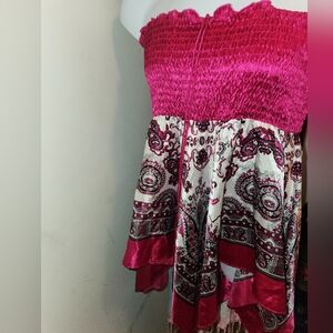 Gently used chiffon strapless top